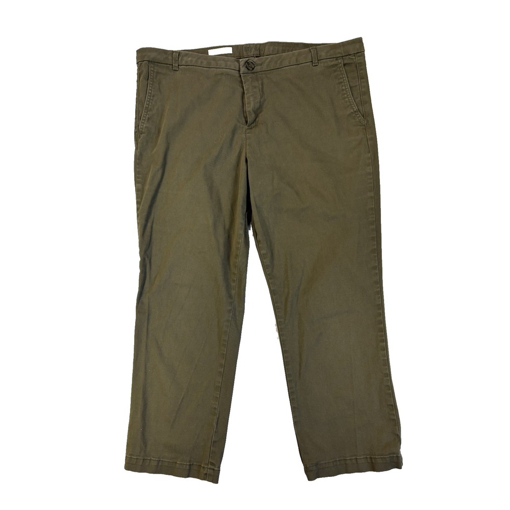 Kut From The Kloth Women's 16 Army Green Gwen Relaxed Trouser Pants Essential